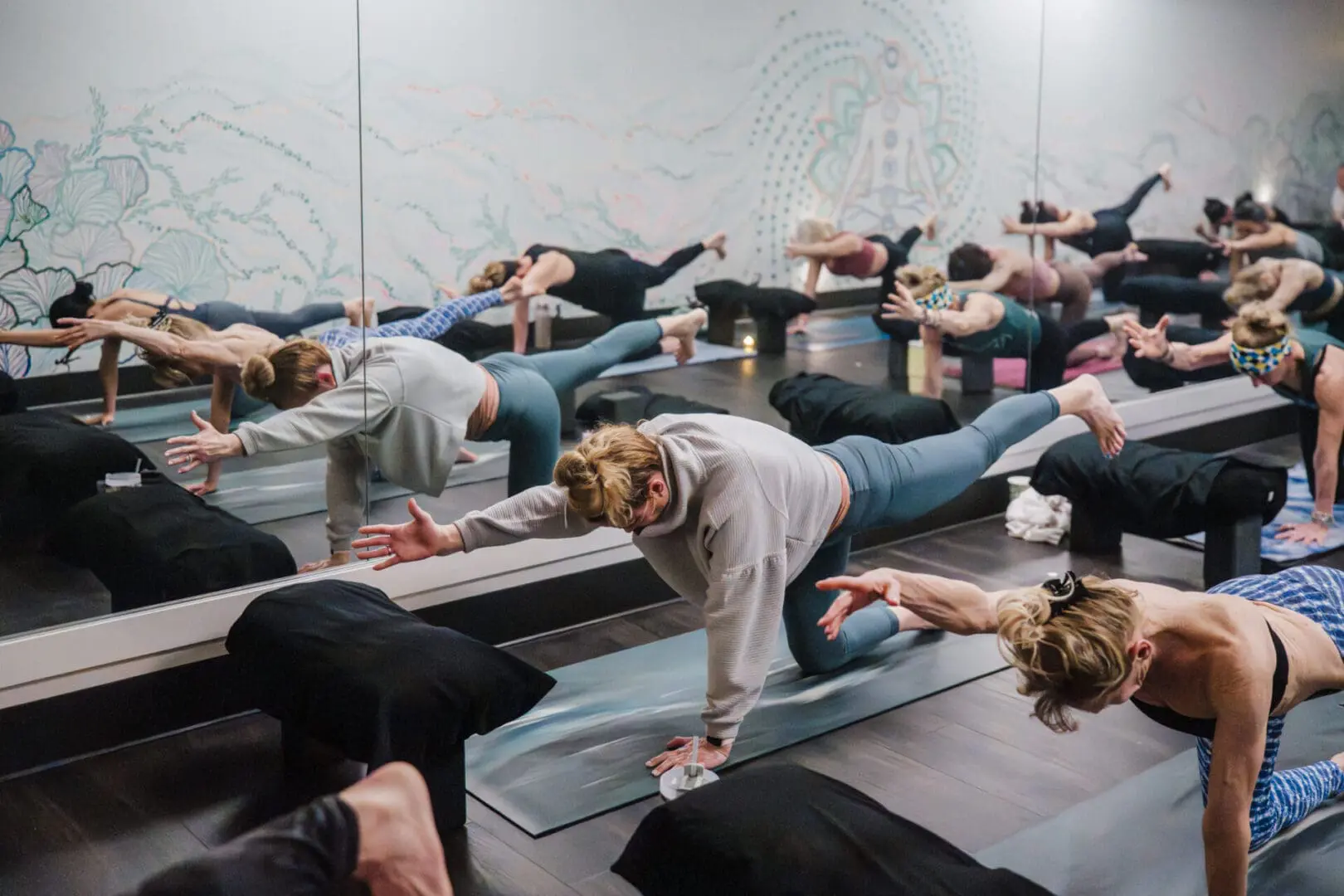 Slow Power infrared hot yoga class at Vitara