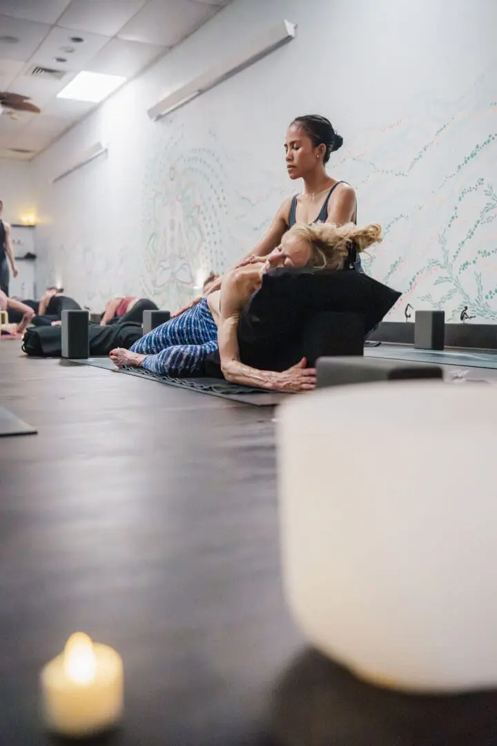 Teacher-led hot yoga at Vitara Hot Yoga in Seabrook New Hampshire